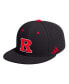 Фото #1 товара Men's Black Rutgers Scarlet Knights On-Field Baseball Fitted Hat