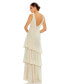 ფოტო #2 პროდუქტის Women's Ieena Sequin Asymmetrical Ruffle Tiered Gown