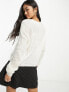 Фото #4 товара JDY jumper with puff sleeves in cream