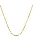 Paper Clip Link 18" Chain Necklace in Silver or Gold Plate