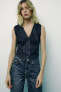 DENIM TRF WAISTCOAT