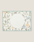 Reversible floral print placemat