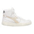 Фото #1 товара Diadora Mi Basket Used Metallic High Top Womens White Sneakers Casual Shoes 176