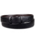 Фото #1 товара Men's Reversible Pebble Dress Belt, Created for Macy's