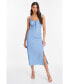 Фото #1 товара Платье женское средней длины с лямками и оборками QUIZ