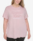 Фото #1 товара Plus Size Short-Sleeve Logo Tee