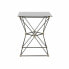 Фото #2 товара Вспомогательный стол DKD Home Decor Чёрный Металл Стеклянный Позолоченный (45 x 45 x 55.5 cm)