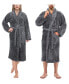 Фото #2 товара Unisex Luxury Hotel Spa Warm Shawl Collar Soft Plush Fleece Bath Robe