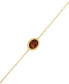 ფოტო #1 პროდუქტის Gemstone Twist Gallery Bracelet in 14k Yellow Gold (Available in Opal, Peridot, Blue Topaz, Amethyst, Garnet & Citrine)