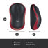 Фото #8 товара Logitech Wireless Mouse M185 - Ambidextrous - Optical - RF Wireless - 1000 DPI - Black - Red