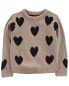 Фото #2 товара Toddler Heart Mohair-Like Sweatshirt 3T