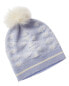Hannah Rose Snowflake Wool & Angora-Blend Hat Women's Blue