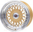 Фото #10 товара Литый колесный диск R-Style Wheels RS01 золото с полированным рогом 9x16 ET20 - LK4/100 ML73.1