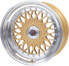 R-Style Wheels RS01 gold horn polished 7x15 ET38 - LK4/100 ML73.1