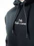 Фото #3 товара Polo Ralph Lauren central logo double knit hoodie in black