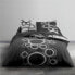 Bedding set TODAY White Circles Grey Double bed 240 x 260 cm