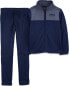 Kid 2-Piece OshKosh Logo Zip Jacket & French Terry Pants Set 5