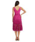 ფოტო #2 პროდუქტის Plunging Darleen Neck Fit & Flare Dress