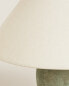 Table lamp with ceramic base