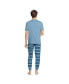 ფოტო #2 პროდუქტის Men's Knit Jersey Pajama Sleep Set