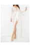 Women's Lace Long Robe - Sweep Train - Lace Collection