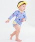 ფოტო #5 პროდუქტის Baby Girls Baby Long Sleeve One Piece Rash Guard