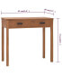 Фото #2 товара Office Desk 31.9"x15.7"x29.5" Solid Teak Wood