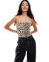 Фото #1 товара Stradivarius STR bandeau in leopard print