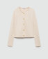 Фото #5 товара Women's Jewel Button Detail Knitted Cardigan