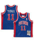 Фото #1 товара Baby Boys and Girls Isiah Thomas Blue Detroit Pistons 1988/89 Hardwood Classics Retired Player Jersey