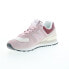Фото #9 товара New Balance 574 U574OY2 Mens Pink Suede Lace Up Lifestyle Sneakers Shoes