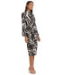 Фото #4 товара Платье Donna Morgan High-Neck с длинными рукавами на завязке