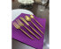 Фото #2 товара Столовые приборы VIBHSA Набор столовых приборов из 20 предметов, золотого цвета, на 4 персоны
