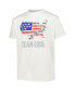 ფოტო #2 პროდუქტის Big Boys White Distressed Team USA Go For Gold T-shirt