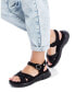 ფოტო #3 პროდუქტის Women's Flat Suede Sandals By XTI