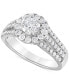 ფოტო #5 პროდუქტის Diamond Halo Triple Row Bridal Set (1-3/4 ct. t.w.) in 14k White Gold