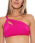 Trina Turk 285747 One-Shoulder Bikini Top Swimwear Pink , Size 4