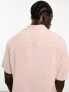 ASOS DESIGN relaxed viscose shirt in dusty pink