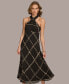 ფოტო #5 პროდუქტის Women's Printed Chiffon Halter-Neck Dress