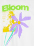 New Look bloom backprint t-shirt in white