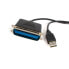 Фото #1 товара StarTech.com 10 ft USB to Parallel Printer Adapter - M/M - 30.5 m - Centronics - USB Type-A - Male/Male - Black - 163 g