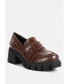 Фото #2 товара Women Benz chunky block heel loafers