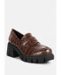 ფოტო #2 პროდუქტის Women Benz chunky block heel loafers