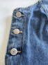 Levi's Women's Alyssa Blue Stonewash Cotton Denim Overalls Mini Dress Size L New