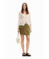 ფოტო #1 პროდუქტის Women's Denim pockets mini skirt