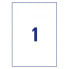 Avery Zweckform L7917-40 - White - Rectangle - Permanent - DIN A4 - Polyethylene - Matte