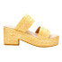 Фото #2 товара BEACH by Matisse Ocean Ave Espadrille Platform Womens Yellow Casual Sandals OCE