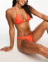Фото #6 товара NA-KD x Jasmin Azizam bikini bottom in red