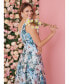 Women's Floral Jacquard Midi Dress