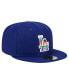 ფოტო #3 პროდუქტის Men's Royal Los Angeles Dodgers 2024 Pride on Field 59FIFTY Fitted Hat